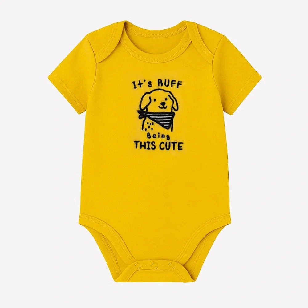 3/$15 🌸 Carter’s Toddler It’s Ruff Being This Cute Bodysuit Onesie Yellow Black